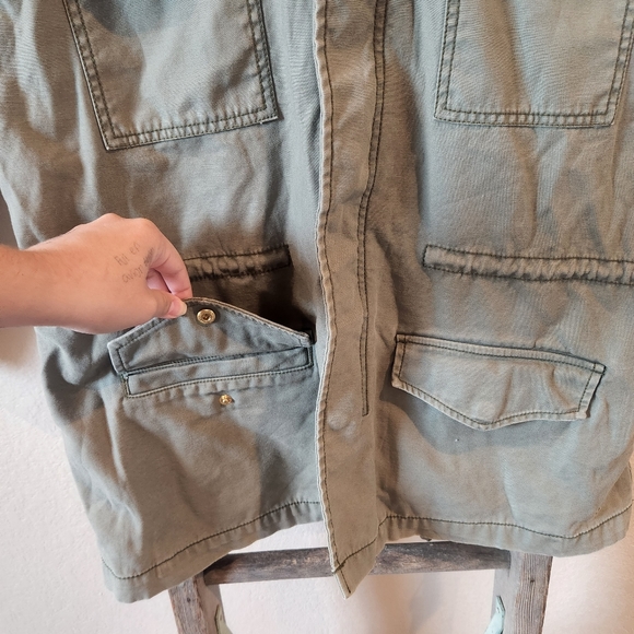 American Eagle Outfitters Women's Army Green Utility Jacket- Size Large - Picture 6 of 11